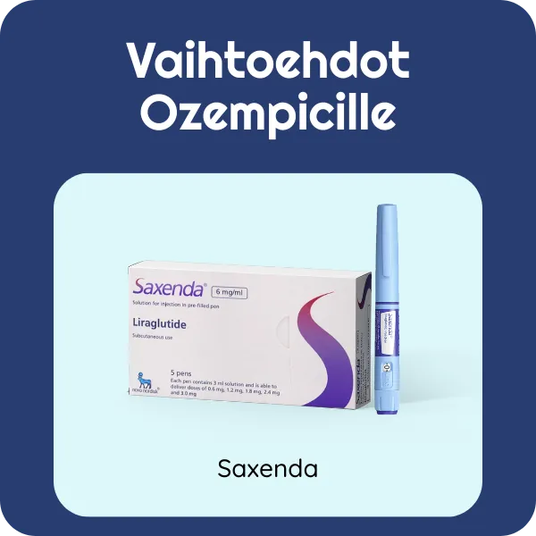 Vaihtoehdot Ozempicille Saxenda