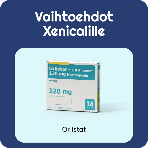 Vaihtoehdot Xenicalille Orlistat