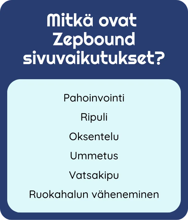 Zepbound sivuvaikutukset